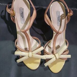 SOLD Prada Nuetral Sandals 36.5/6.5